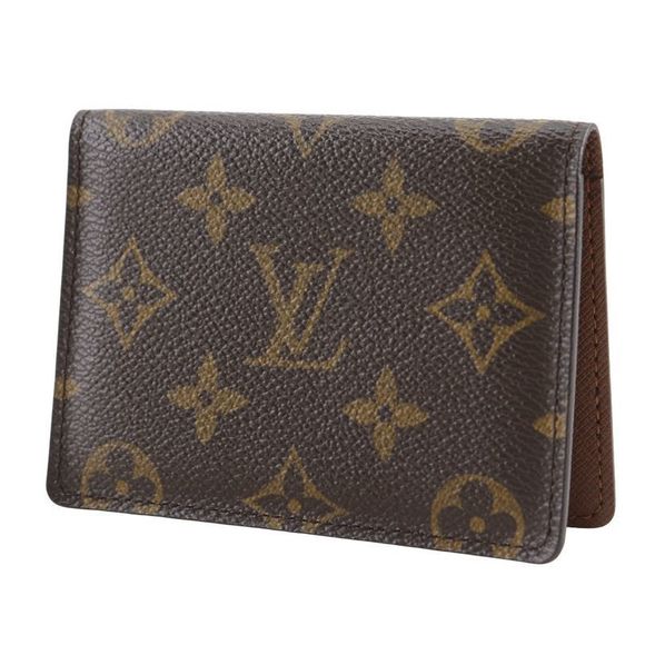 Louis Vuitton Porte 2 Carte Vertical Regular Holder M60533 Monogram Canvas - Picture 2 of 10